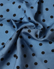 Blue Polka Dot Square Handkerchief Scarf
