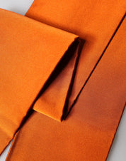 Orange Silk Fringes Neck Wrap Foulard Scarf