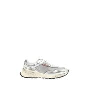 Dsquared² White Calf Leather Bos Taurus Athletic Sneakers