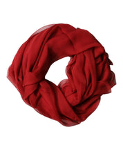 Dolce & Gabbana Red Stole Silk Neck Wrap Shawl Men Scarf Dolce & Gabbana
