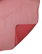 Dolce & Gabbana Red Stole Silk Neck Wrap Shawl Men Scarf Dolce & Gabbana