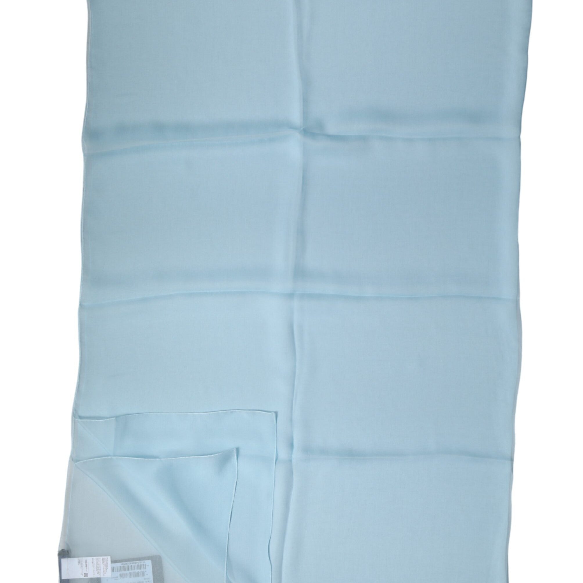 Dolce & Gabbana Light Blue Stole Silk Neck Wrap Shawl Scarf Dolce & Gabbana