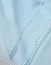 Light Blue Stole Silk Neck Wrap Shawl Scarf