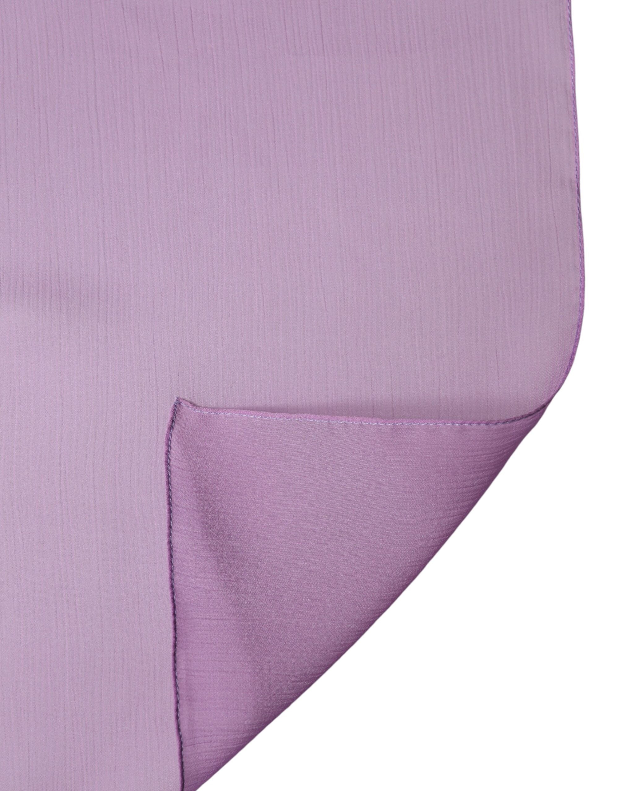 Dolce & Gabbana Purple Stole Silk Neck Wrap Shawl Men Scarf Dolce & Gabbana