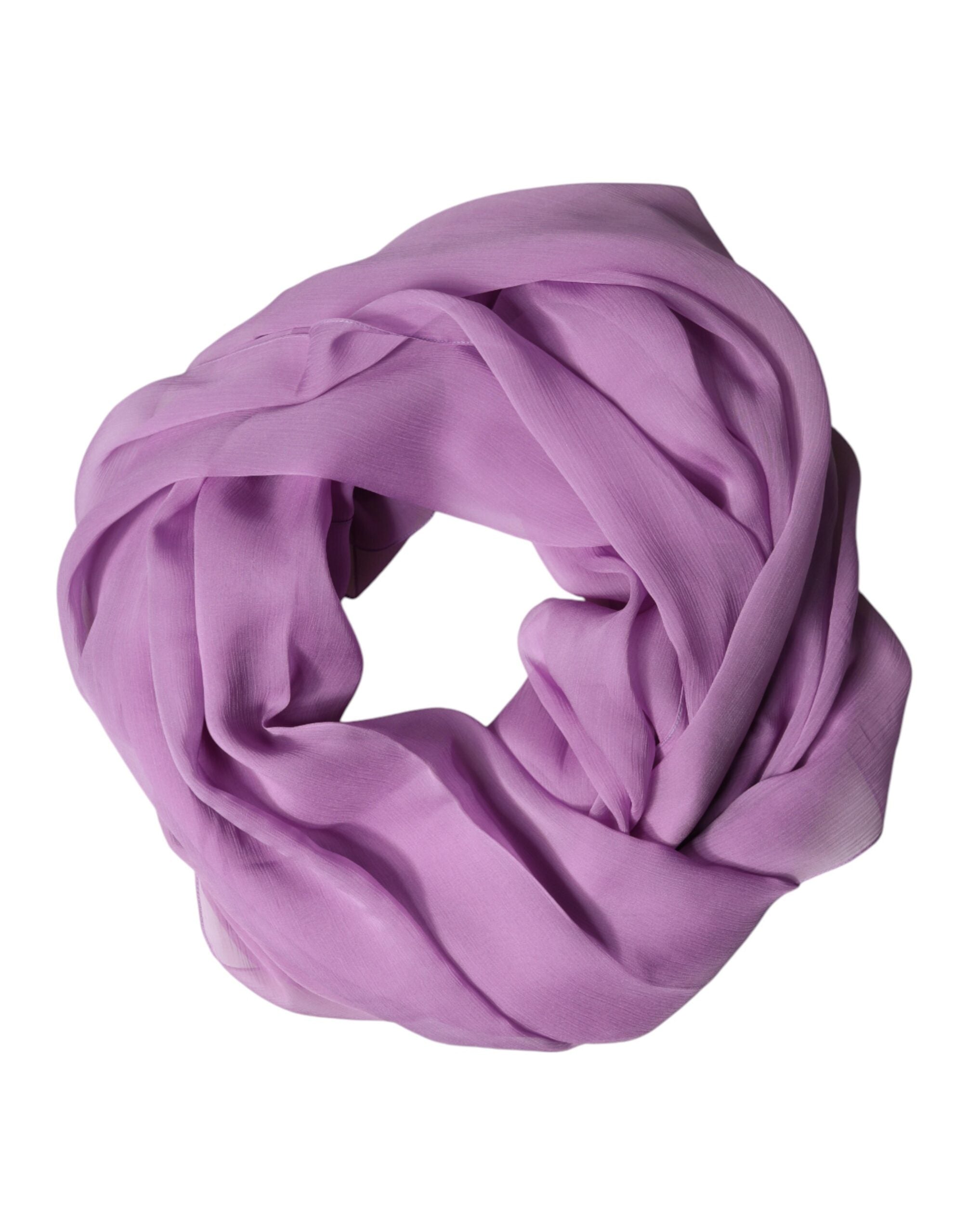 Dolce & Gabbana Purple Stole Silk Neck Wrap Shawl Men Scarf Dolce & Gabbana
