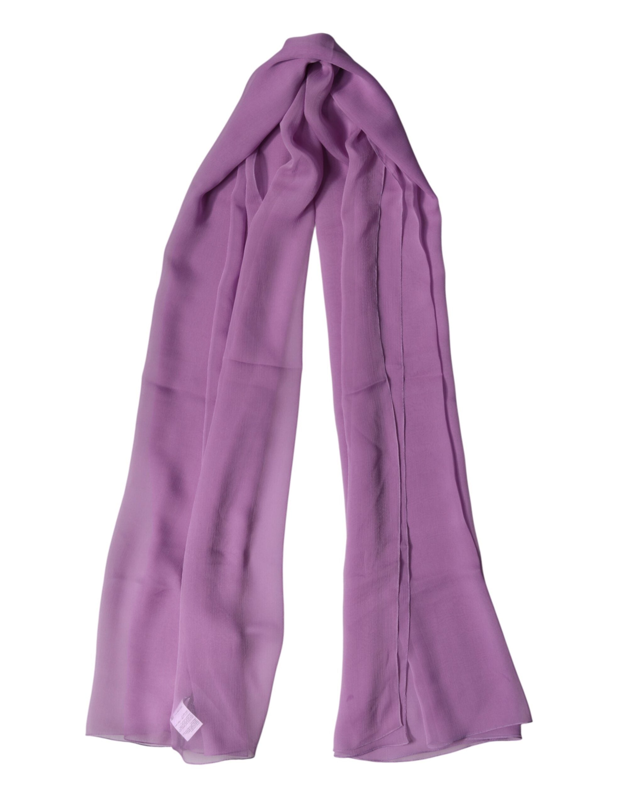 Dolce & Gabbana Purple Stole Silk Neck Wrap Shawl Men Scarf Dolce & Gabbana