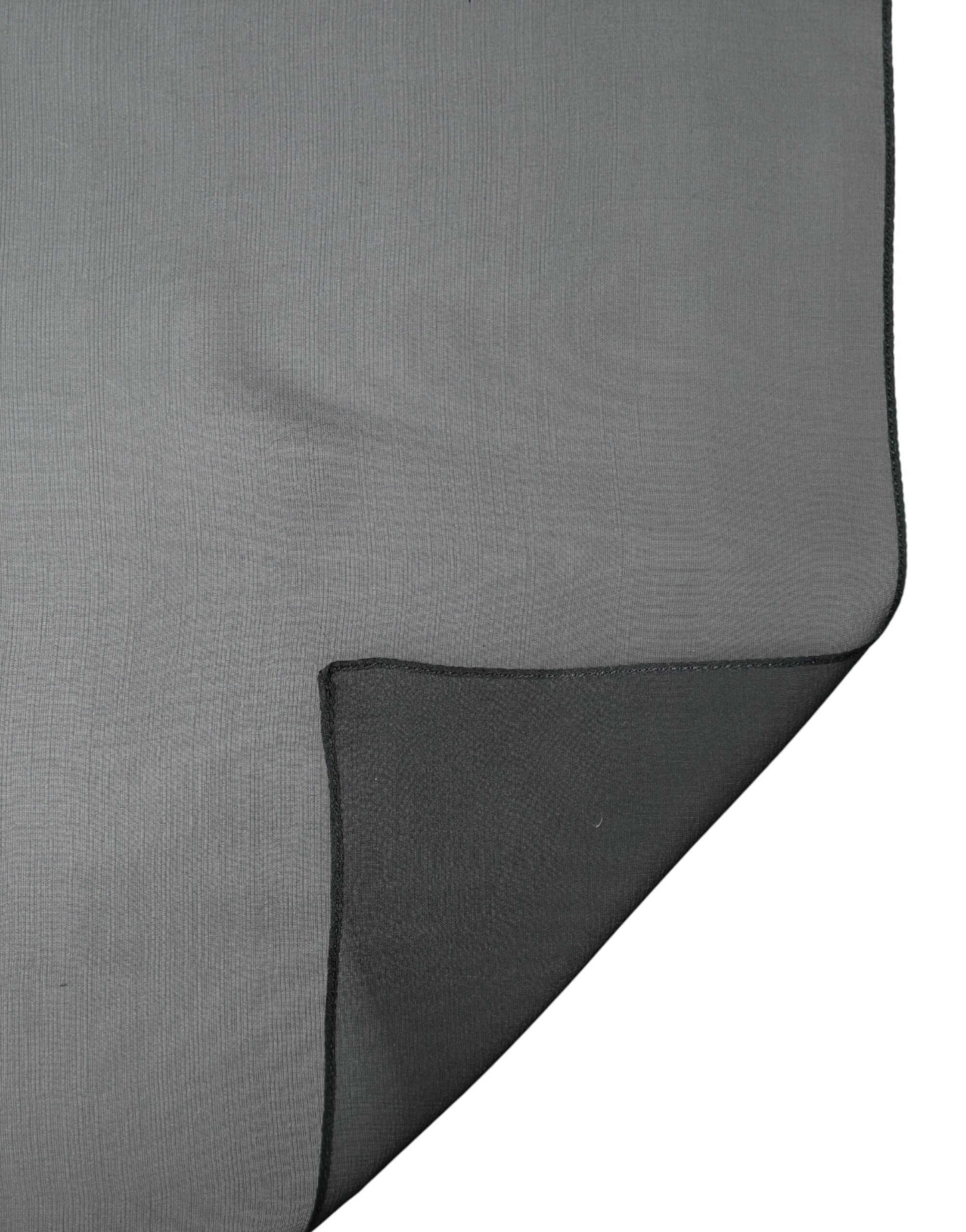 Dolce & Gabbana Dark Green Stole Silk Neck Wrap Shawl  Scarf Dolce & Gabbana
