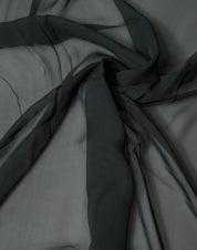 Dolce & Gabbana Dark Green Stole Silk Neck Wrap Shawl  Scarf Dolce & Gabbana