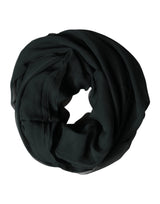 Dolce & Gabbana Dark Green Stole Silk Neck Wrap Shawl  Scarf
