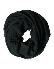 Dolce & Gabbana Dark Green Stole Silk Neck Wrap Shawl  Scarf
