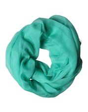 Dolce & Gabbana Teal Stole Silk Neck Wrap Shawl Men Scarf