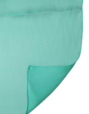 Green Stole Silk Neck Wrap Shawl Scarf