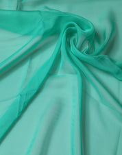 Green Stole Silk Neck Wrap Shawl Scarf