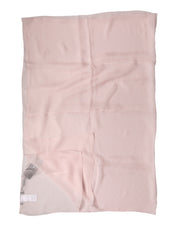 Dolce & Gabbana Light Pink Stole Silk Neck Wrap Shawl  Scarf Dolce & Gabbana