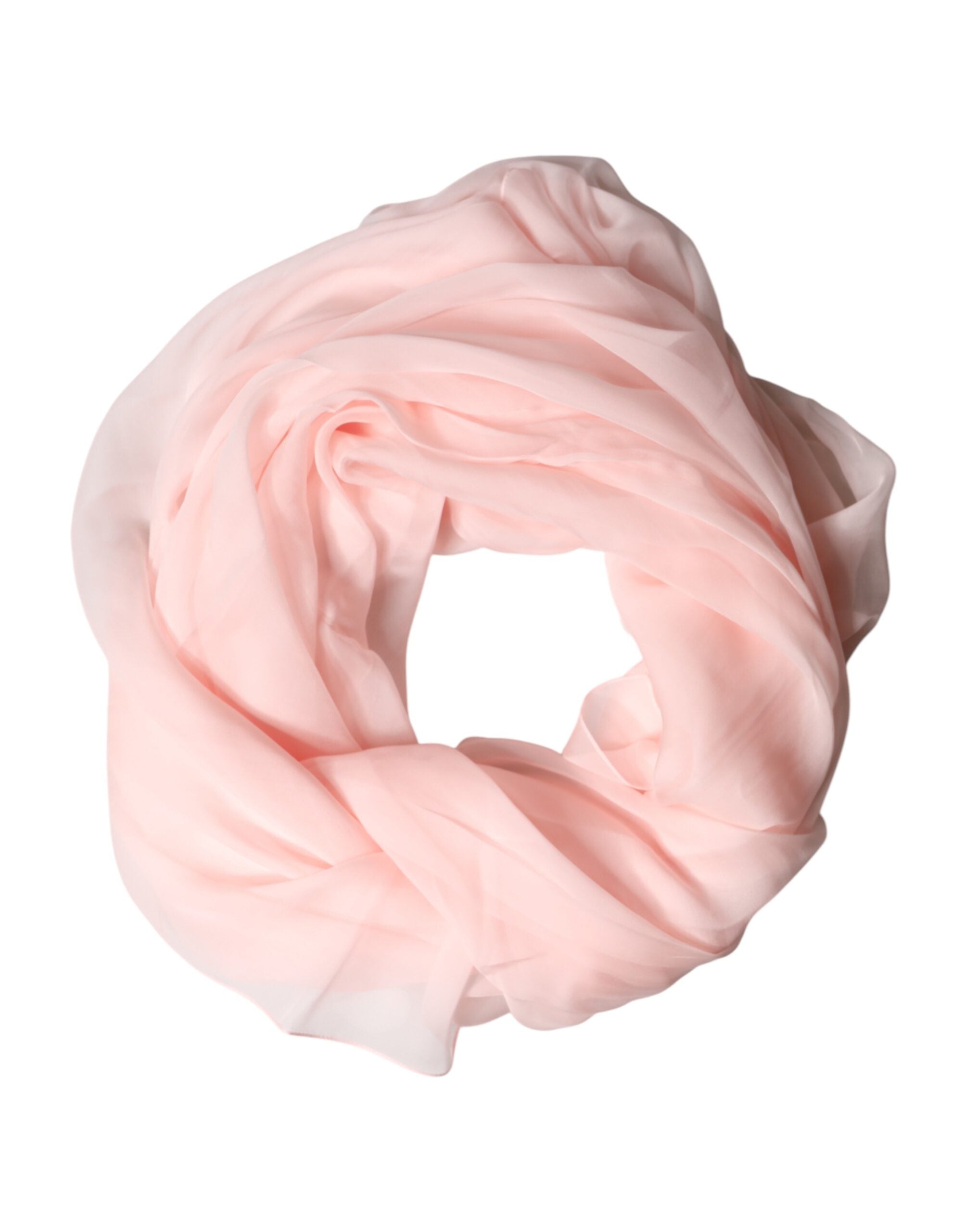 Dolce & Gabbana Light Pink Stole Silk Neck Wrap Shawl  Scarf Dolce & Gabbana