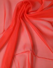 Red Stole Silk Neck Wrap Shawl Scarf