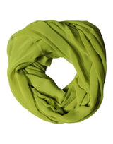 Dolce & Gabbana Green Polyester Stole Neck Wrap Shawl  Scarf