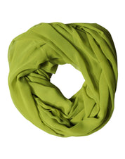 Green Polyester Stole Neck Wrap Shawl  Scarf