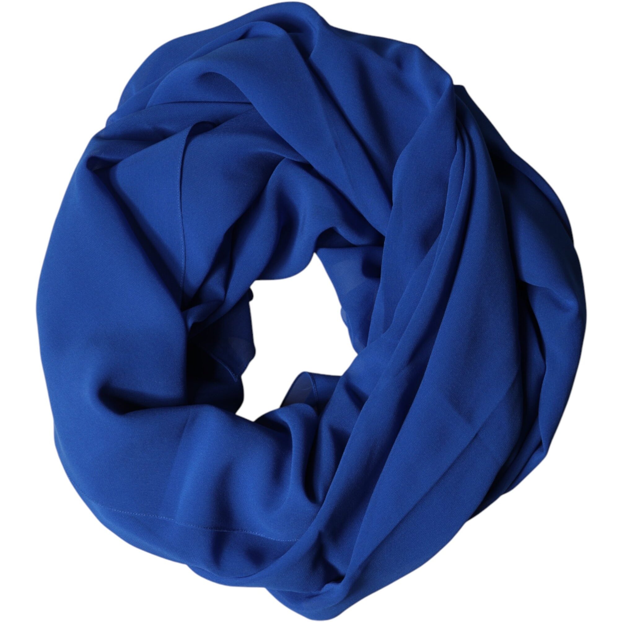 Dolce & Gabbana Blue Silk Stole Neck Wrap Shawl Men  Scarf Dolce & Gabbana