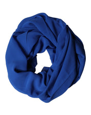 Dolce & Gabbana Blue Silk Stole Neck Wrap Shawl Men  Scarf Dolce & Gabbana
