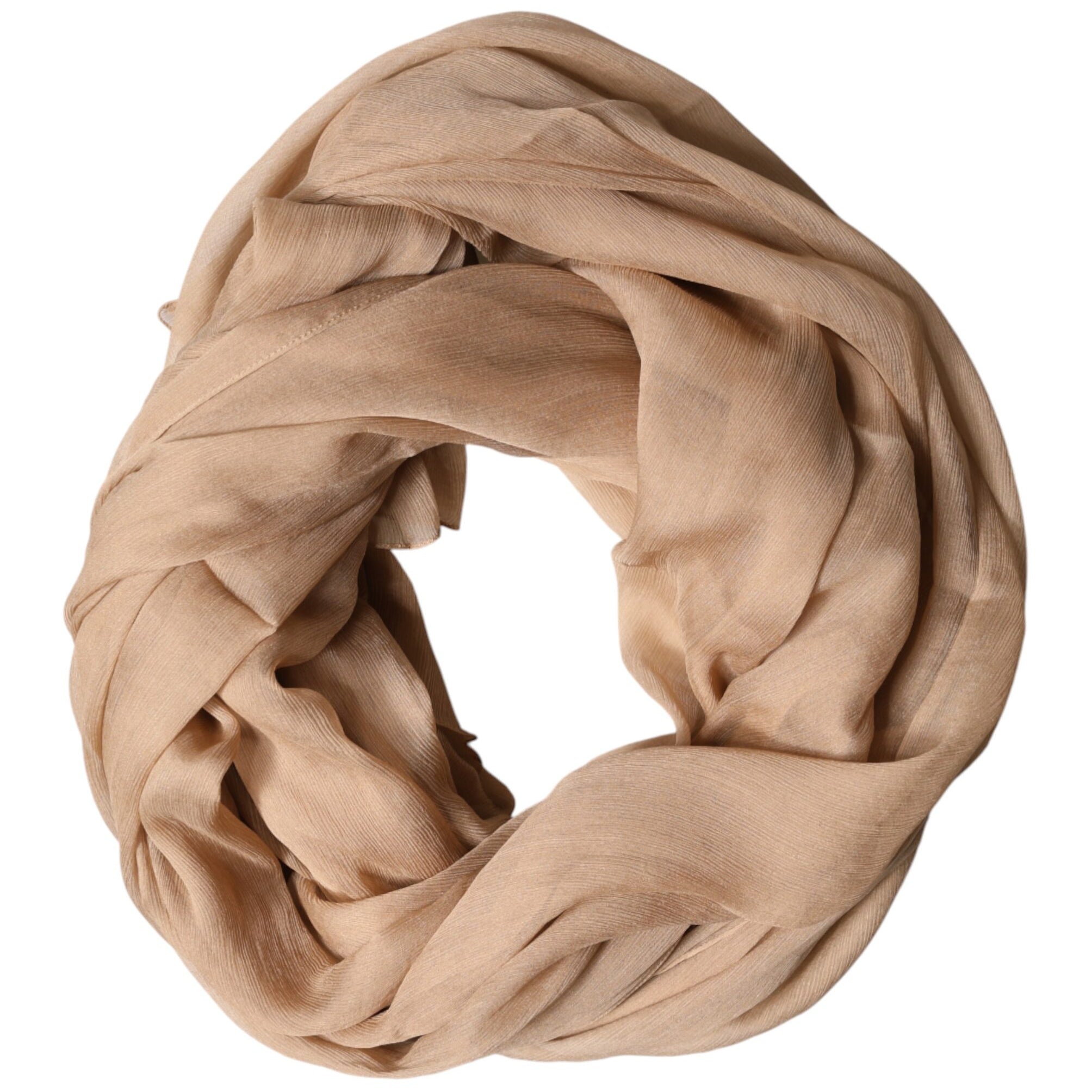Dolce & Gabbana Brown Silk Stole Neck Wrap Shawl Men Scarf Dolce & Gabbana
