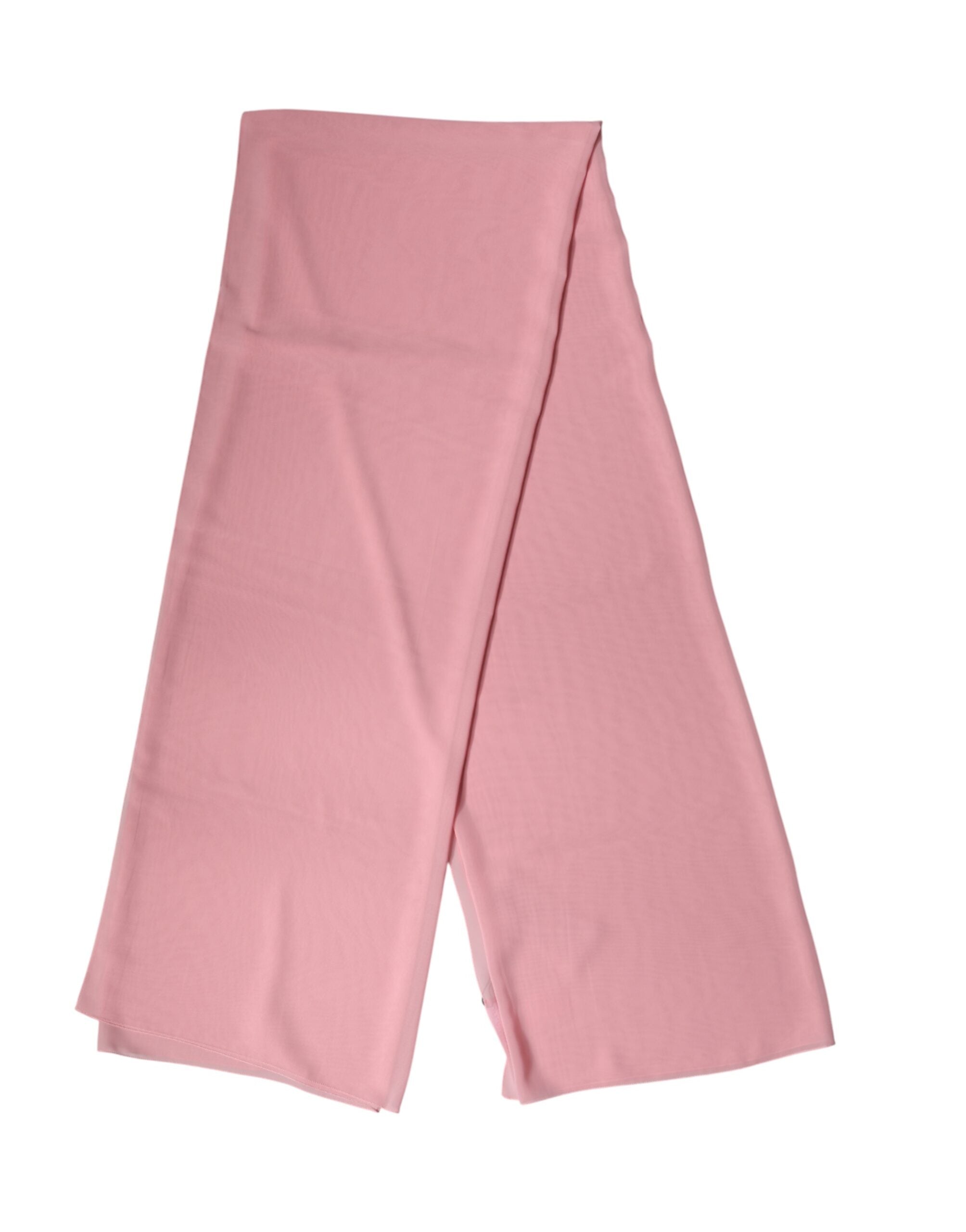 Dolce & Gabbana Pink Silk Stole Neck Wrap Shawl Men  Scarf Dolce & Gabbana
