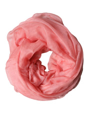 Dolce & Gabbana Light Pink Cashmere Neck Wrap Shawl Scarf