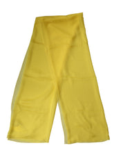 Dolce & Gabbana Yellow Silk Stole Neck Wrap Shawl Men 200cm x 130cm Scarf Dolce & Gabbana