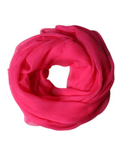 Dolce & Gabbana Pink Silk Stole Neck Wrap Shawl Men 174cm x 128.5cm Scarf