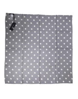 Blue Polka Dot Silk Square Foulard 91.5cm x 89.5cm Scarf