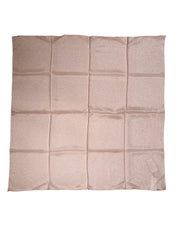 Dolce & Gabbana Light Pink Silk Blend Square Foulard 87.5cm x86.5cm Scarf