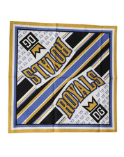 Dolce & Gabbana Multicolor DG Royals Square Foulard Men 50cm x 50cm Scarf Dolce & Gabbana