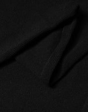 Black Wool Knit Neck Wrap Shawl Men Scarf