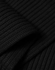Black Cashmere Knit Neck Wrap Shawl 202cm x 26cm  Scarf
