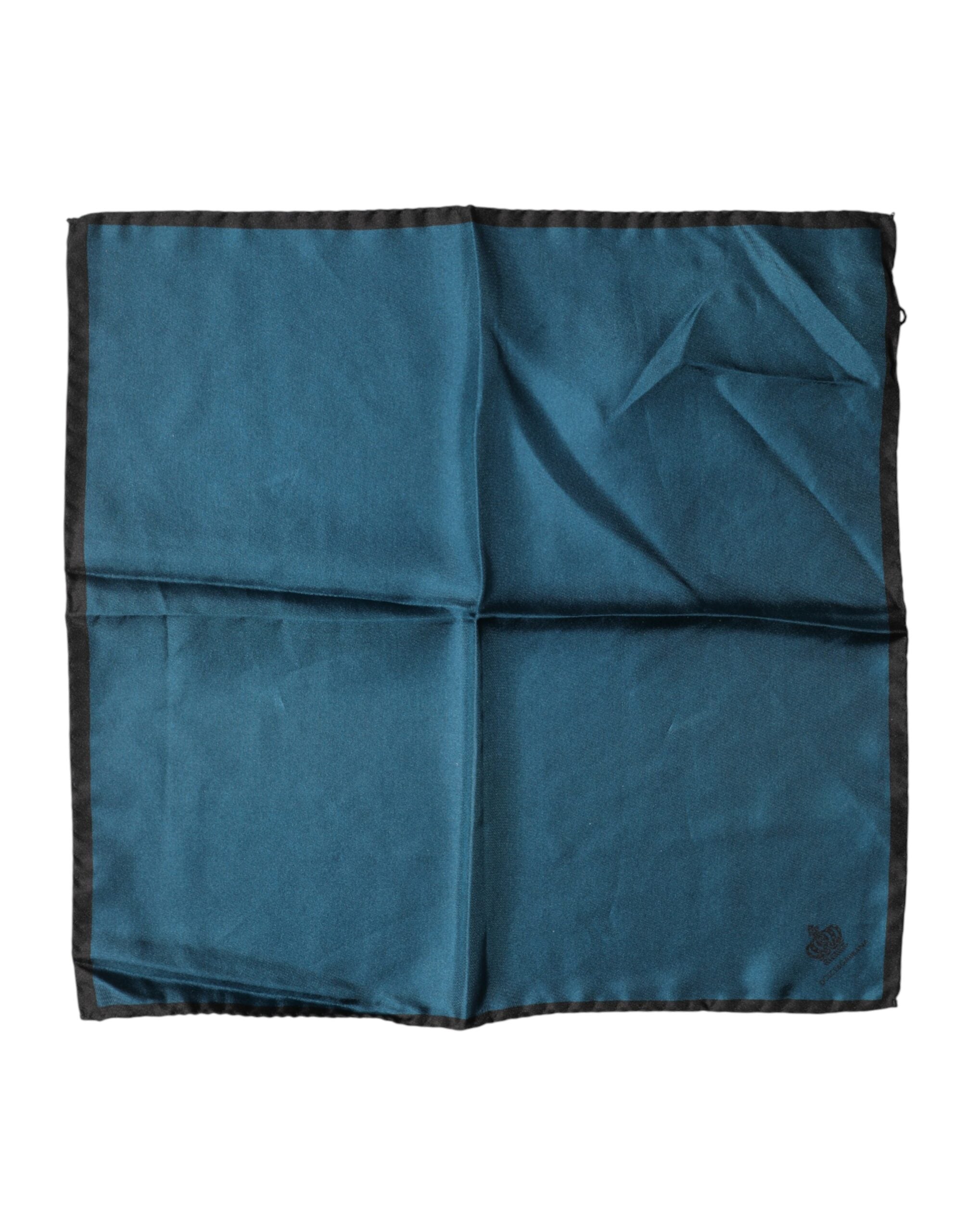 Dolce & Gabbana Blue Silk Square Pocket Handkerchief Scarf Dolce & Gabbana