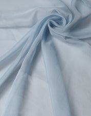 Light Blue Silk Stole Neck Wrap Shawl 200cm x 130cm Scarf