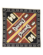 Multicolor DG King Square Foulard Men 50.5cm x 50cm Scarf