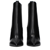 Black Leather Ankle Boots