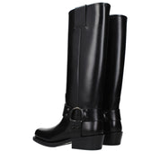 Black Leather Boots