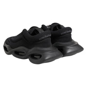 Dolce & Gabbana Black Slip On Low Top Wave Sneakers Shoes Dolce & Gabbana