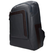 Gray Leather Backpack