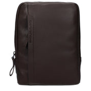 Piquadro Brown Leather Crossbody Bag