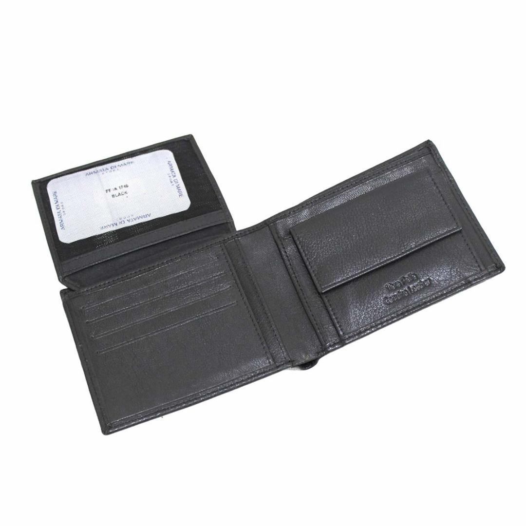 IDK994 Set uomo cintura e portafoglio Armata di Mare Nero 0000000226