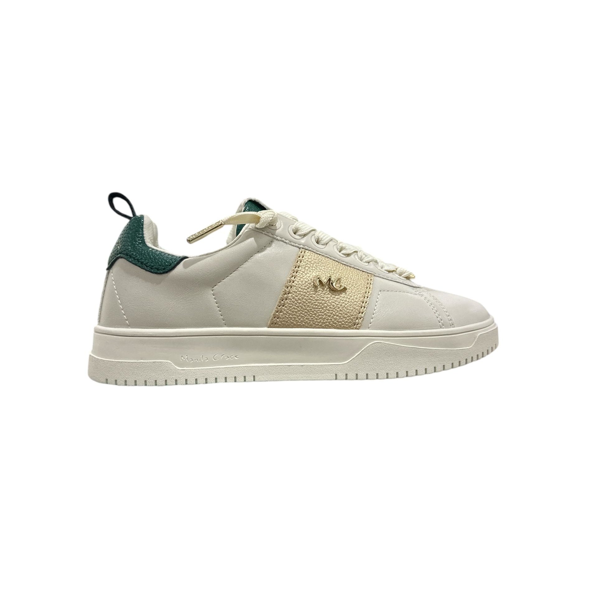Sneakers Manila Grace Verdone OffWhite Gold