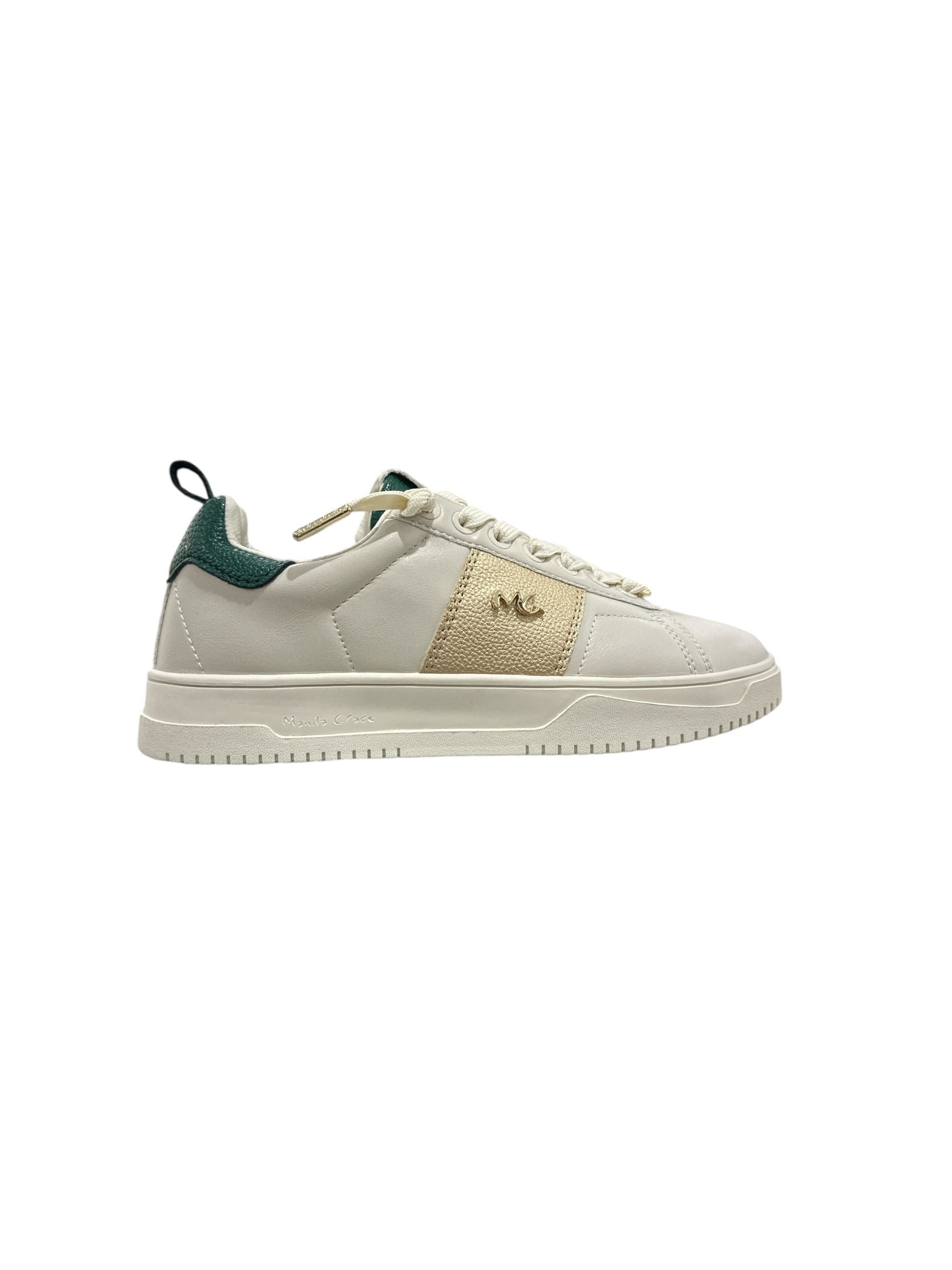 Sneakers Manila Grace Verdone OffWhite Gold