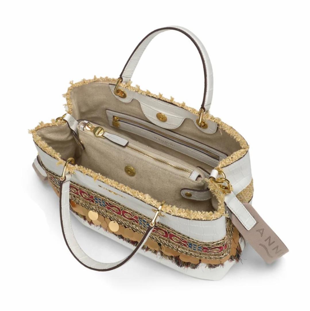 18528  BORSA A MANO Nannini Bianco 0000000713