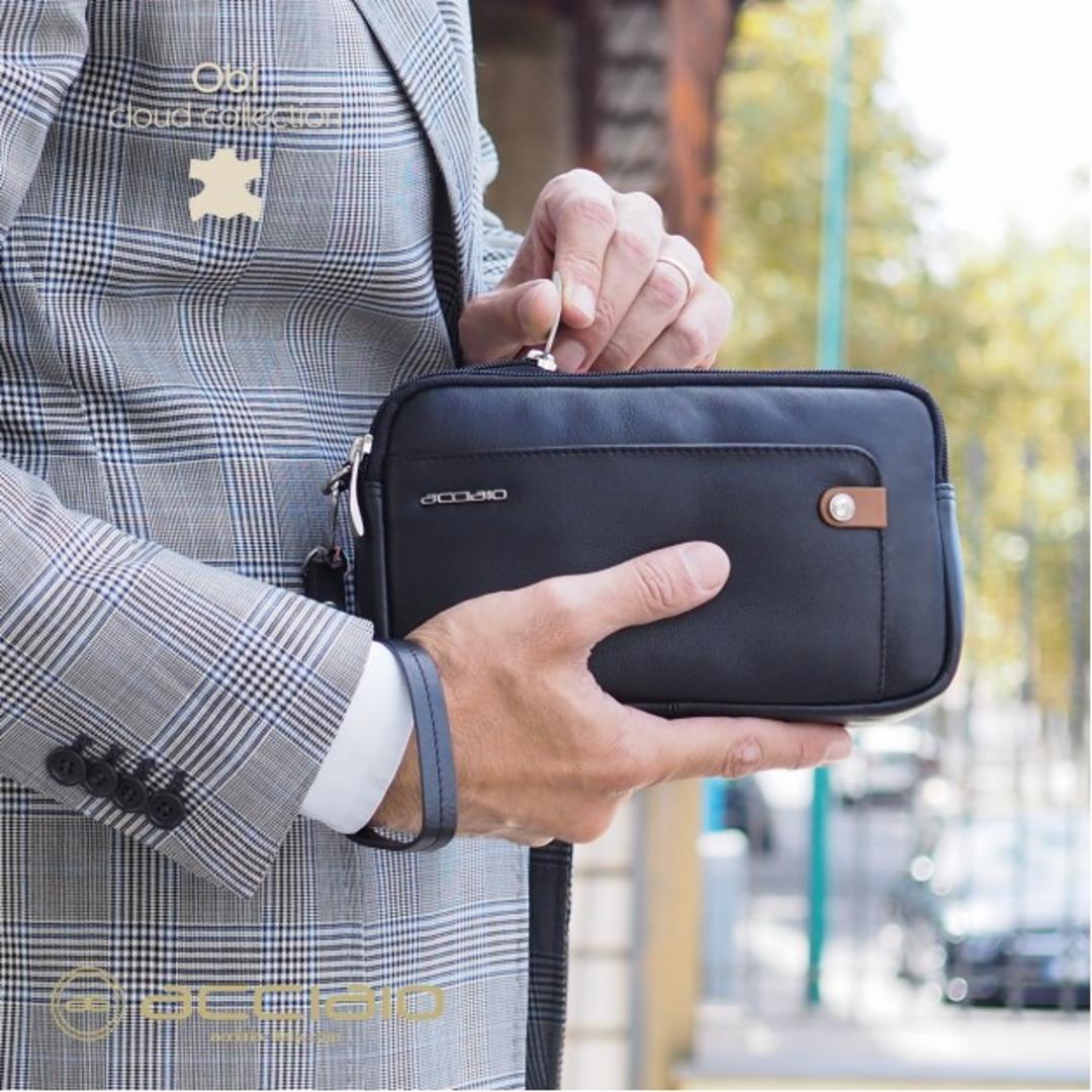 8482 Pochette Acciaio Blu 0000000130