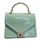 16015-ANN-W4M  BORSE A TRACOLLA L'Atelier du Sac Verde vernice 0000000345