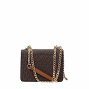 32S2G7HCOM BORSE A TRACOLLA Michael Kors Marrone/Beige 0000000206