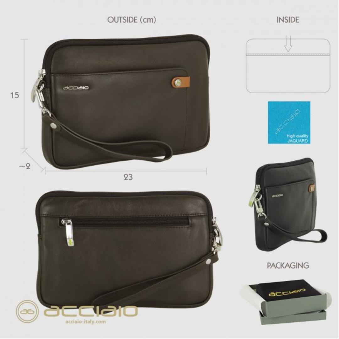 8481 Pochette Acciaio Moka 0000000129 Acciaio